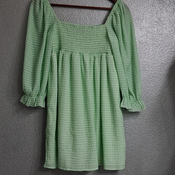 Cider Mint Green Textured Fabric With Smocked Bodice Size XL - Picture 11 of 13